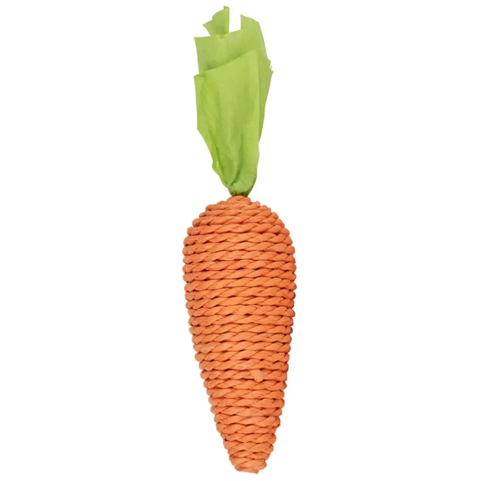 Déco carotte en corde orange et vert - P'tit légume