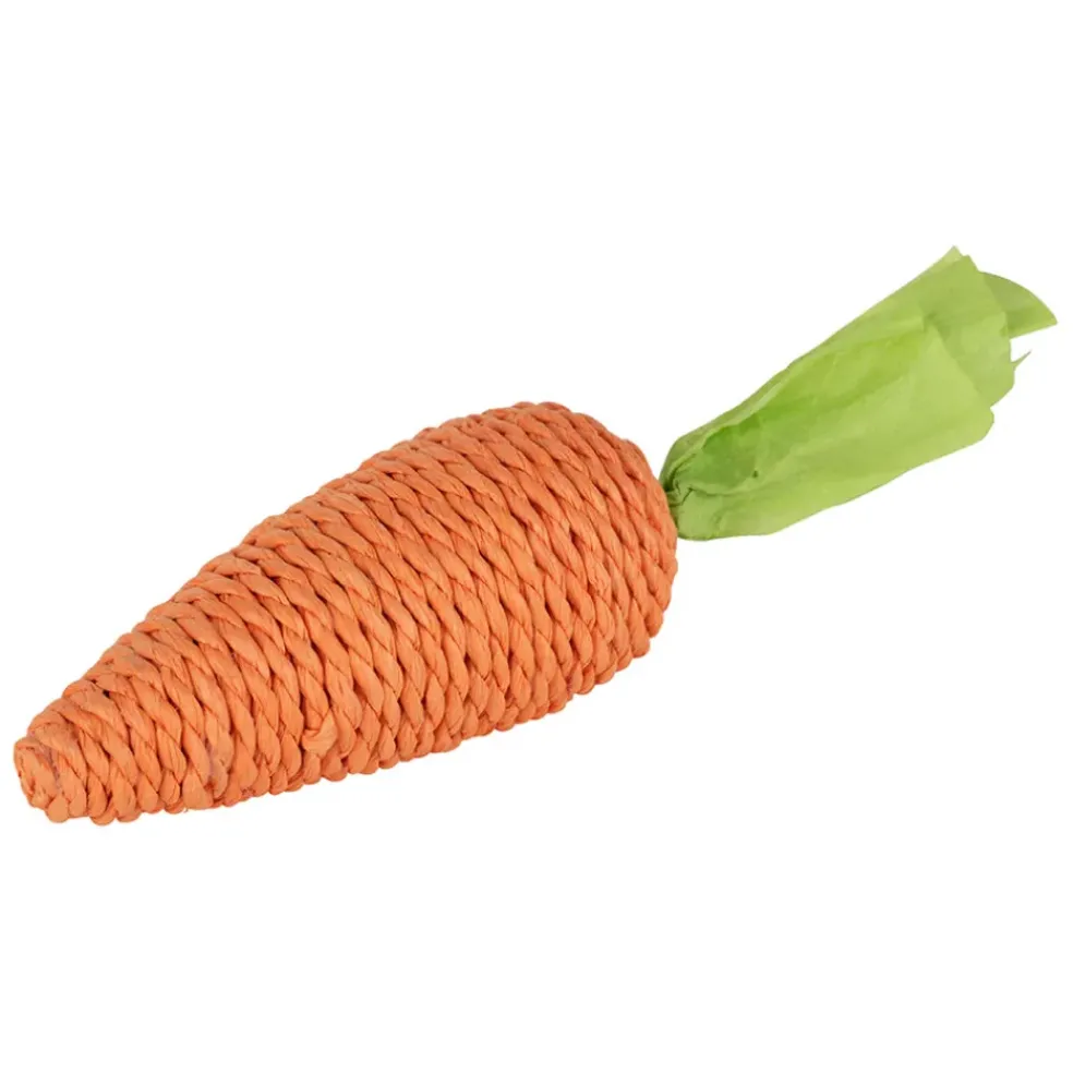 Déco carotte en corde orange et vert - P'tit légume