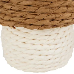 Déco champignon en corde brun et blanc - P'tit légume