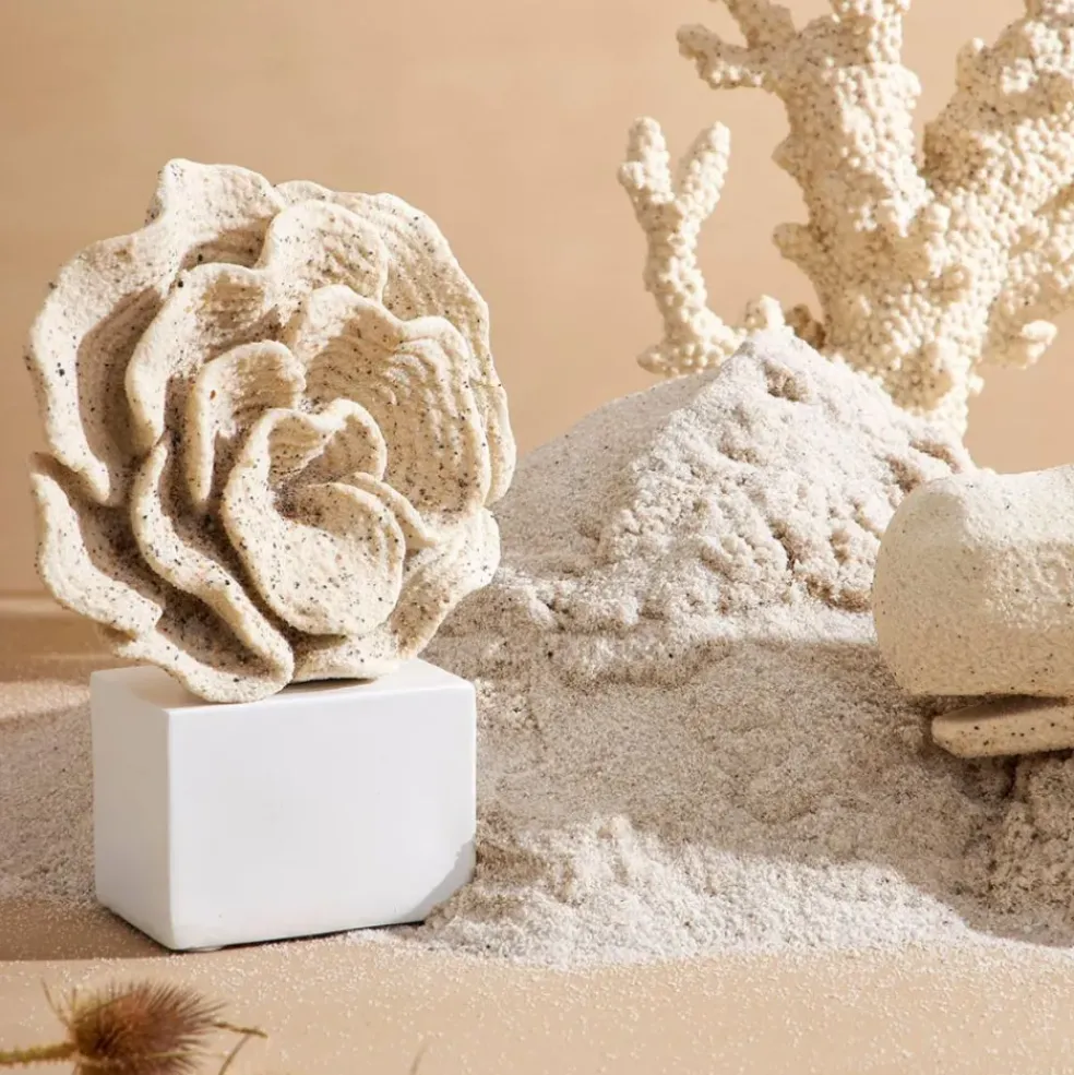 Déco corail sable h22,5cm - Ostrea
