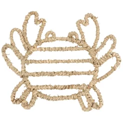 Déco crabe en jonc de mer naturel - borneo