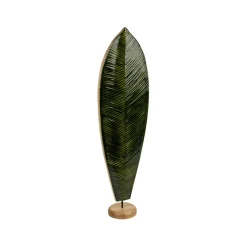 Déco feuille de bananier en manguier vert h62cm - Sanaga