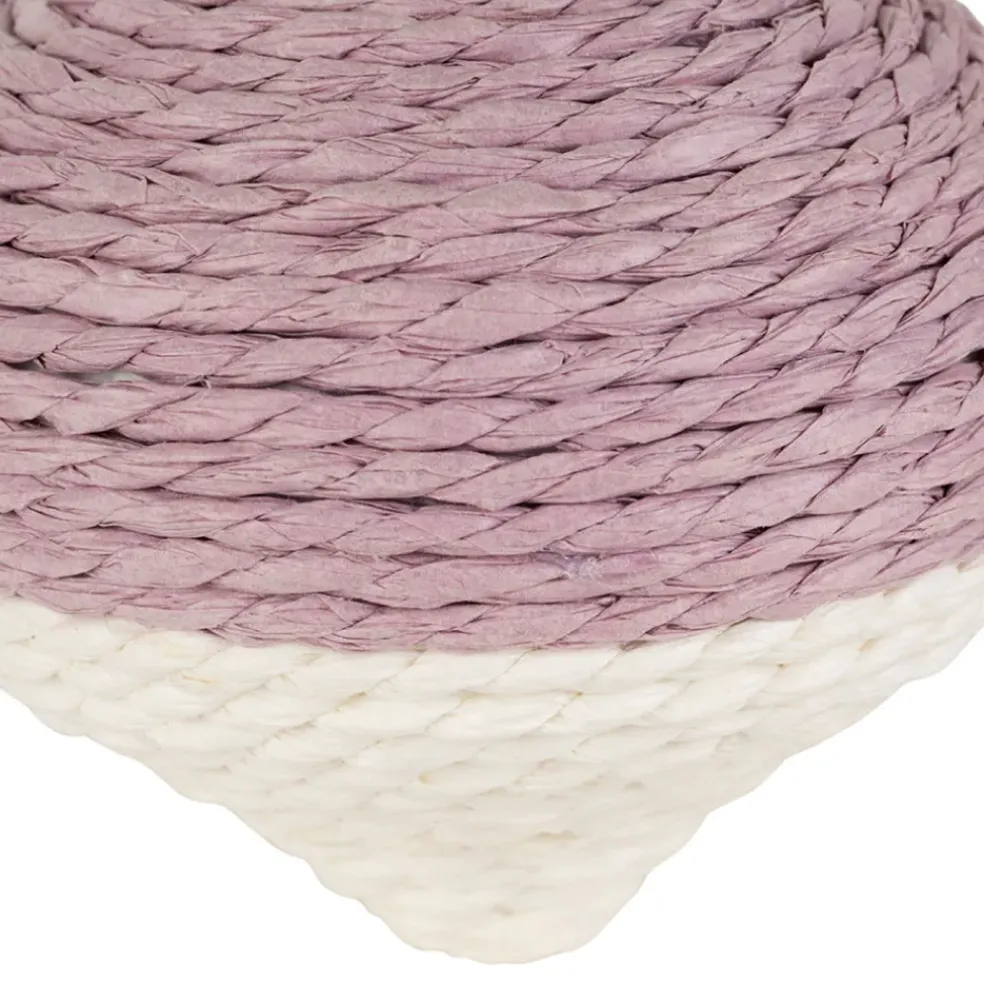 Déco navet en corde mauve et vert - P'tit légume