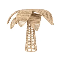 Déco petit palmier en corde et fer naturel h35cm - Palma