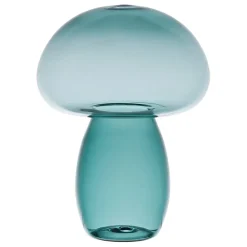 Décoration champignon en verre émeraude H15,5cm - Dilacia