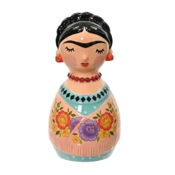 Décoration Frida orange en dolomite h18cm