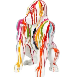 Décoration gorille blanc rainbow