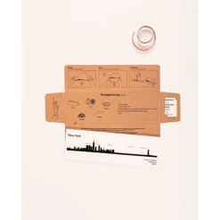 Décoration murale ligne en acier noir NYC L50cm