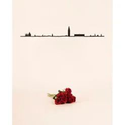 Décoration murale ligne venise 50cm noir