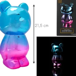Décoration ourson crazy électroplaste h21cm
