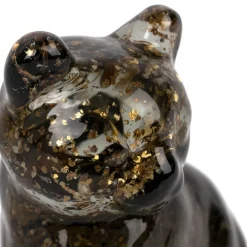 Deco chat en verre fumé - Félin
