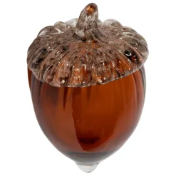 Deco gland en verre doré et ambre - Chêne