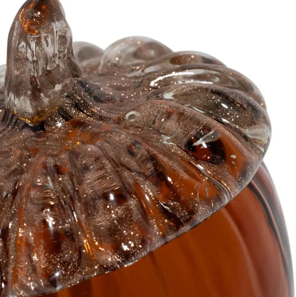 Deco gland en verre doré et ambre - Chêne