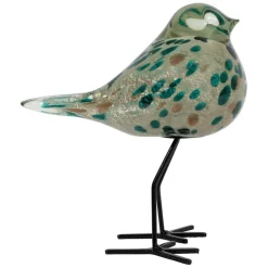 Deco moineau emeraude et doré - Serin