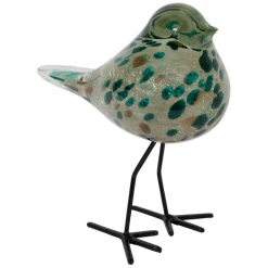 Deco moineau emeraude et doré - Serin
