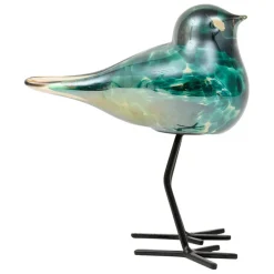 Deco moineau serin bleu vert