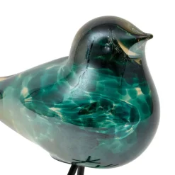 Deco moineau serin bleu vert