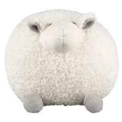 Deco mouton shaggy creme 30x30xh30cm polyester