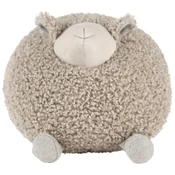 Deco mouton shaggy gris h30cm