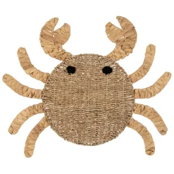 Deco murale crabe en jonc de mer naturel - Eté A La Mer