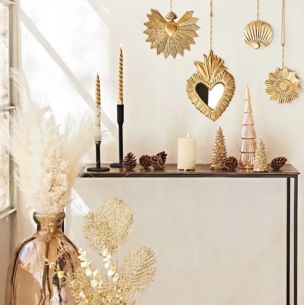 Deco murale demi-œil en laiton doré - Tropic Étoile