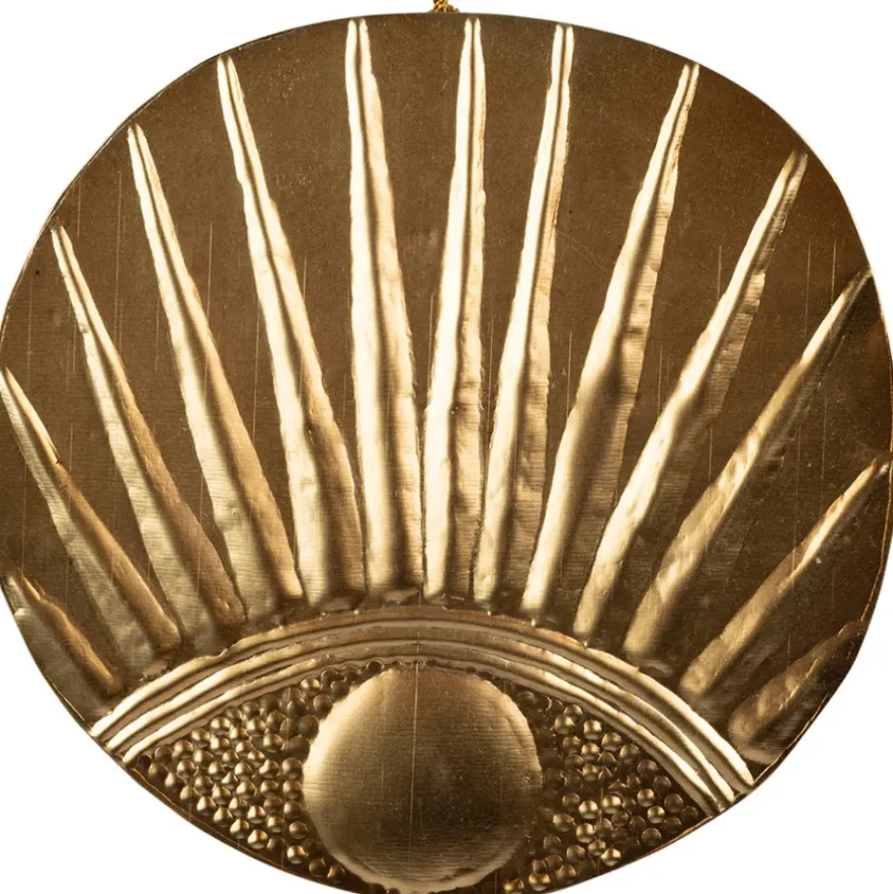Deco murale demi-œil en laiton doré - Tropic Étoile