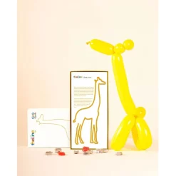Deco murale en acier jaune 30x15cm - Girafe