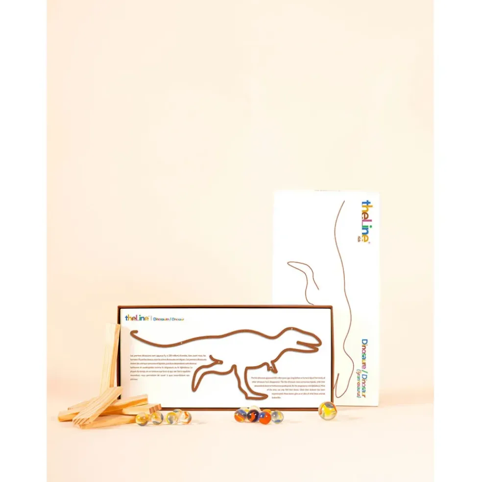 Deco murale en acier marron 30x15cm - Tyrannosaure