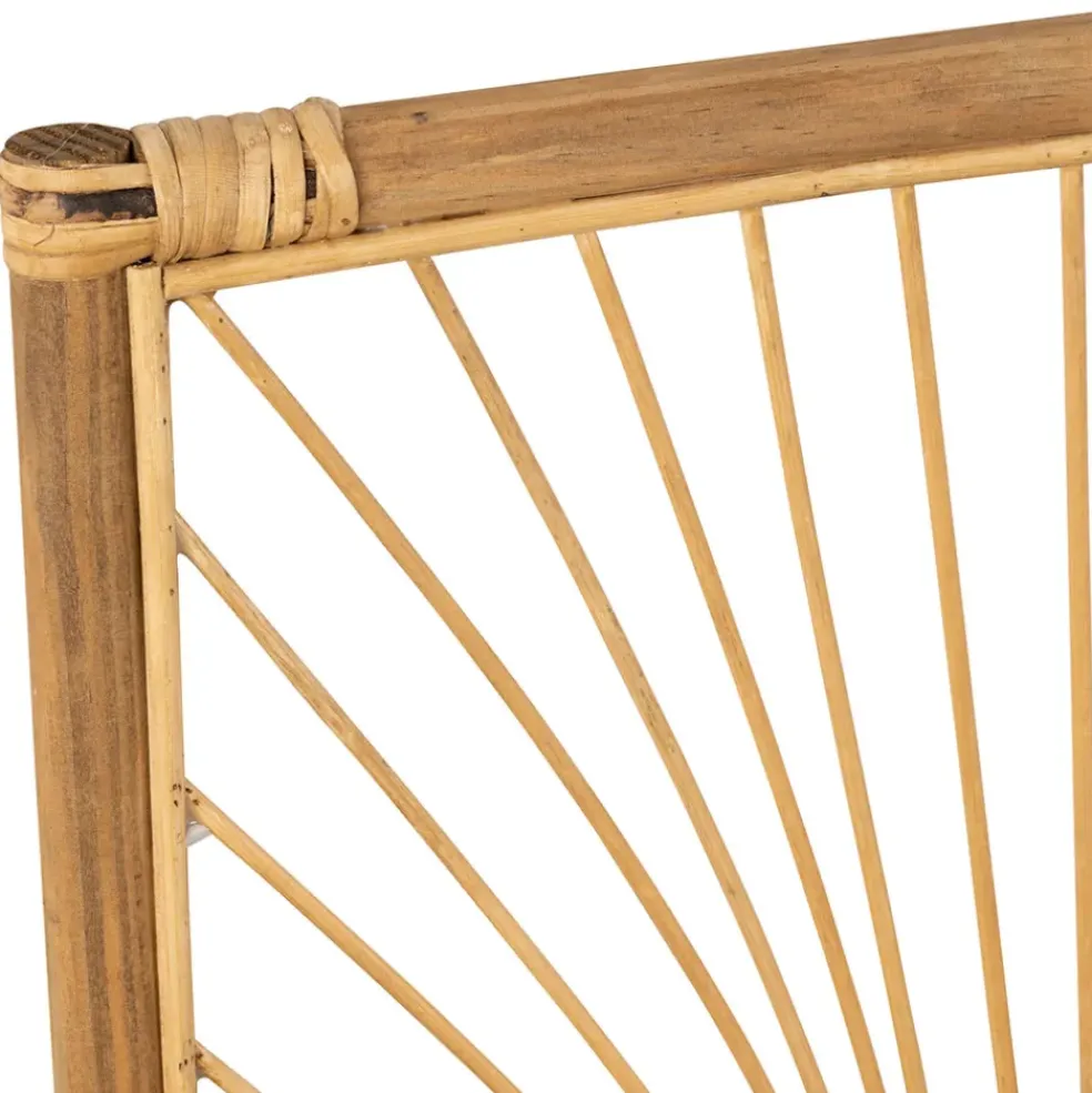 Deco murale Palmier en bambou et rotin naturel 43xh57.5cm - Flaural