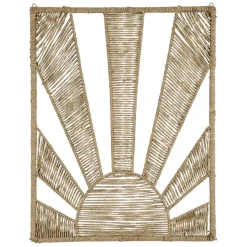 Deco murale soleil couchant jute naturel - Floraly