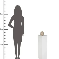 Decoration femme polyresine beige d14.5xh16.5cm