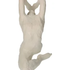 Decoration femme yoga polyresine ivoire 21.5x9.7xh18.5cm