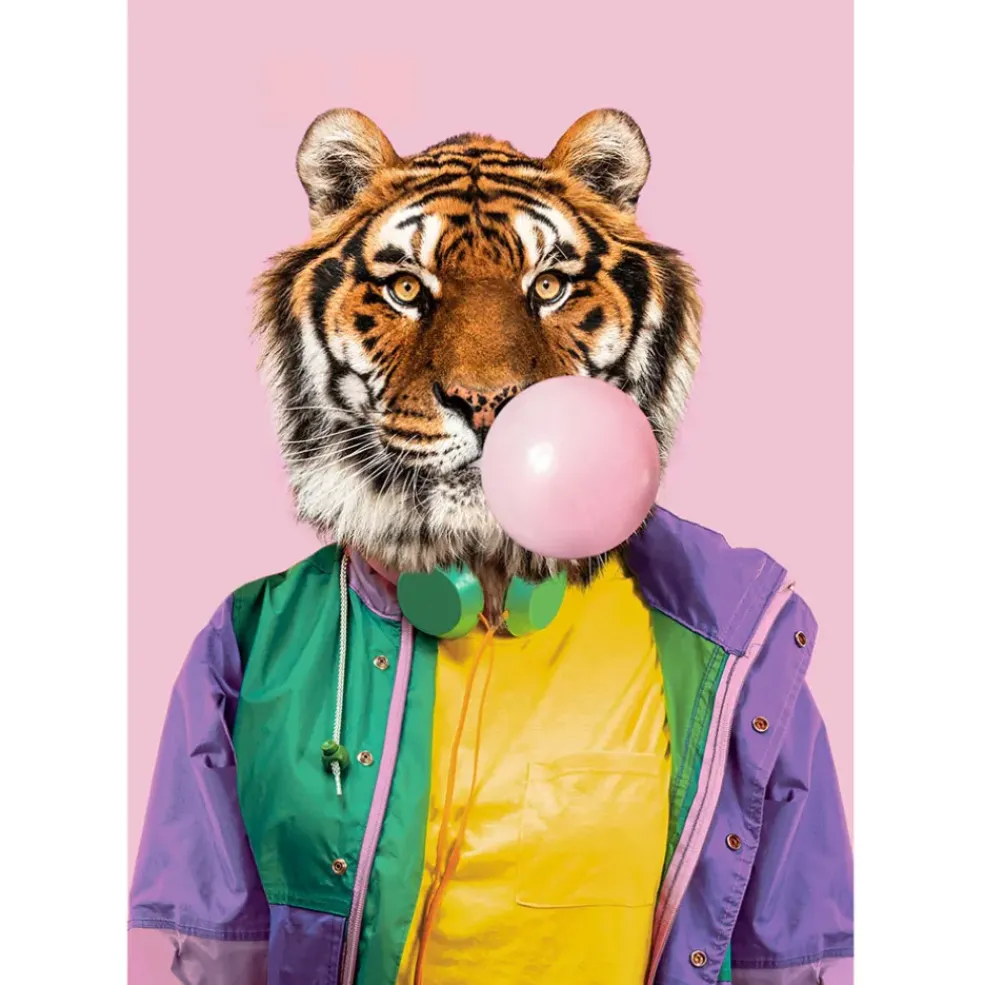 Decoration murale fantasia tiger 80x120cm
