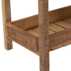 Desserte 3 niveaux en bois recyclé naturel h70cm - Campagne
