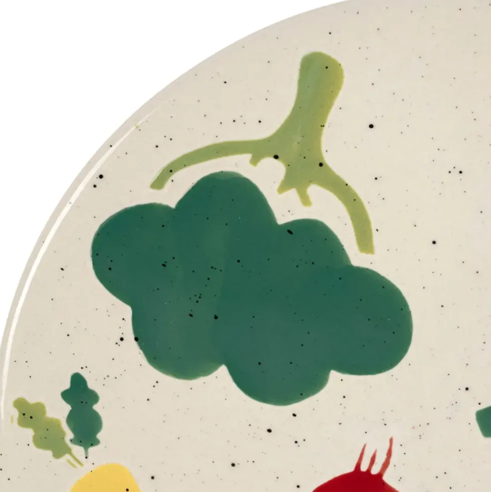 Dessous de plat en grès multicolore d20cm - P'tit Légume