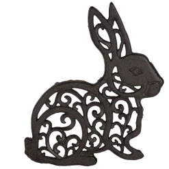 Dessous de plat lapin en fonte brun - Basse-Cour