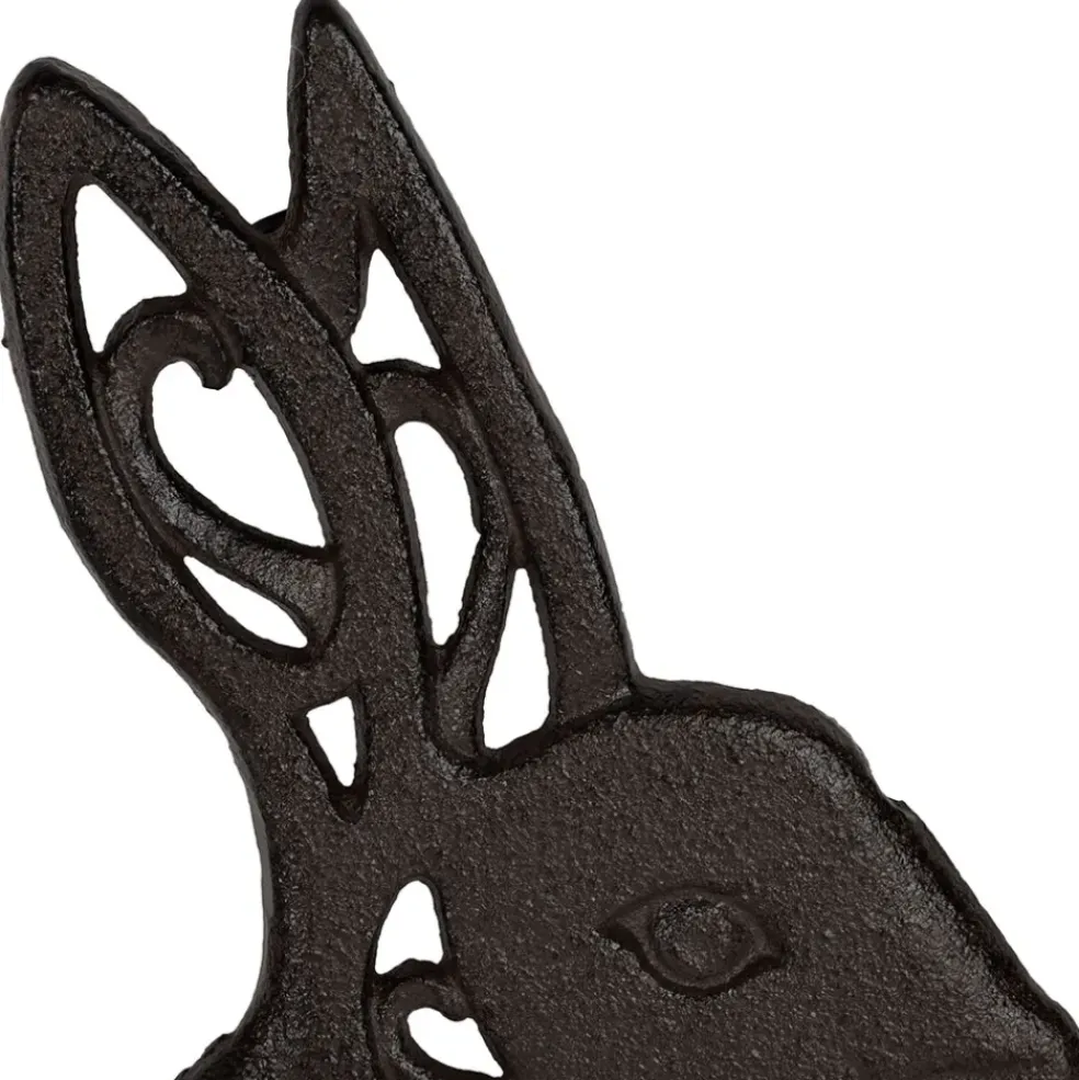 Dessous de plat lapin en fonte brun - Basse-Cour