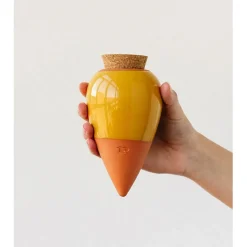 Diffuseur d'eau en argile jaune moutarde 25cl - Olla