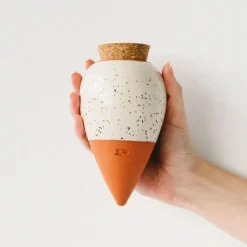 Diffuseur d'eau en argile blanc graine 25cl - Olla