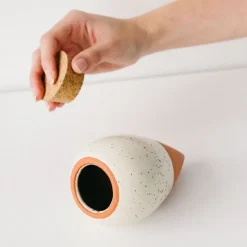 Diffuseur d'eau en argile blanc graine 25cl - Olla