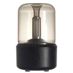 Diffuseur d'huiles essentielles verre fumé h19cm