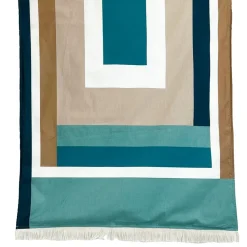 Drap de plage en coton jade 90x170cm - Kikoy