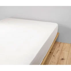 Drap housse chantilly en gaze de coton 160x200cm - Gaia