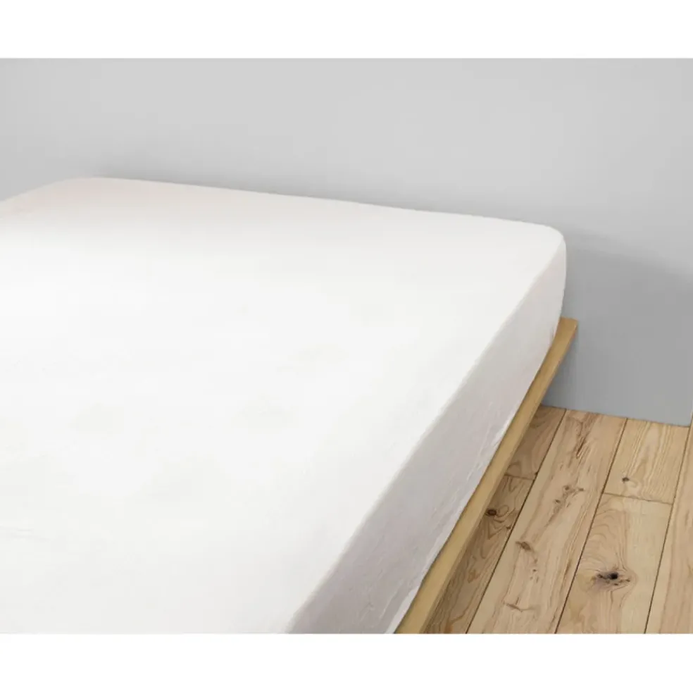 Drap housse chantilly en gaze de coton 140x190cm - Gaia