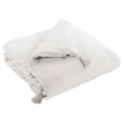 Edredon chantilly en gaze de coton 150x150cm - Gaia