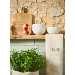 Essuie mains en coton ecru 50x70cm - Beezz
