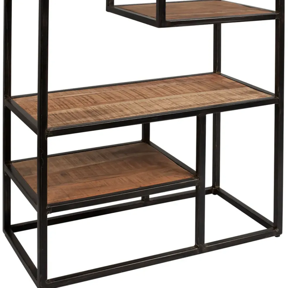 Etagère en fer vieilli et bois d' acacia H170cm - Factory