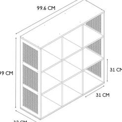 Etagère module 9 cases 99x99.6cm - Baia