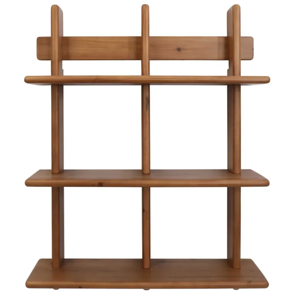 Etagère murale 3 niveaux en sapin naturel H78cm - Tradition