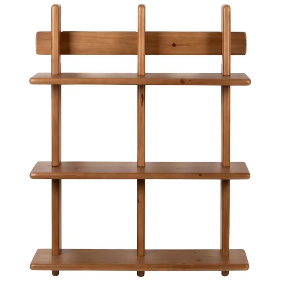 Etagère murale 3 niveaux en sapin naturel H78cm - Tradition